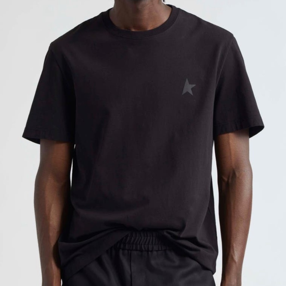 Golden goose black star collection cotton graphic t-shirt